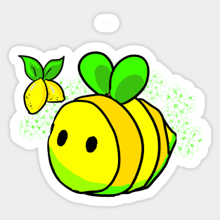 Lemon Bee Sticker